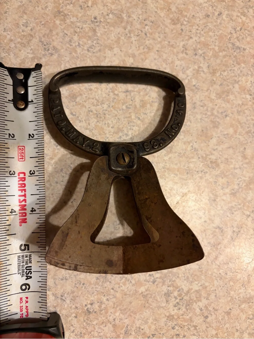 Antique 1893 N.R.S. & Co. Groton NY Cast Iron Food Chopper No. 40 Mincer